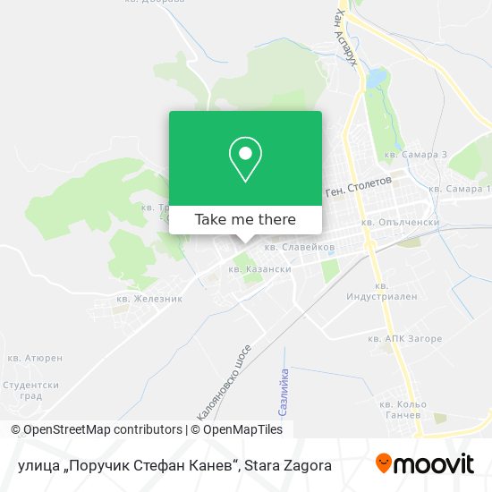 улица „Поручик Стефан Канев“ map