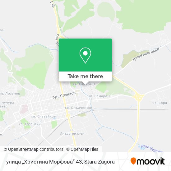улица „Христина Морфова“ 43 map