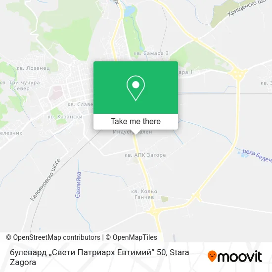 Карта булевард „Свети Патриарх Евтимий“ 50