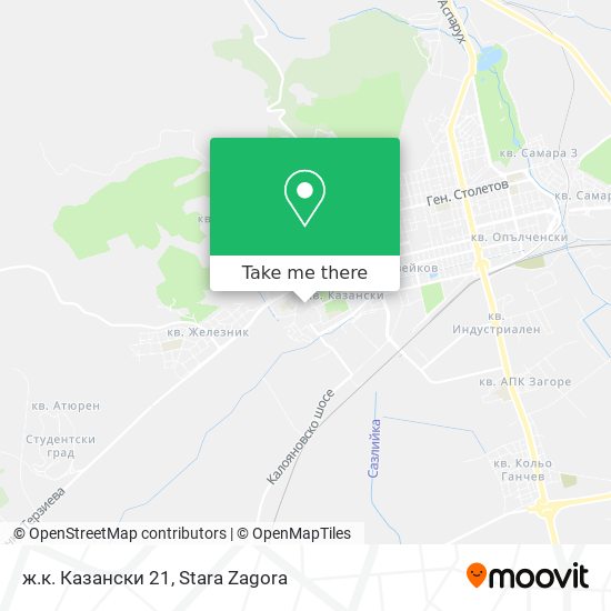 ж.к. Казански 21 map
