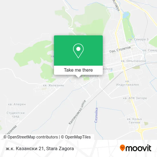 Карта ж.к. Казански 21