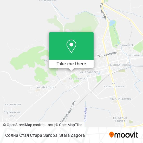 Солна Стая Стара Загора map