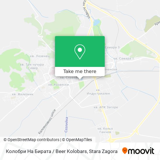 Колобри На Бирата / Beer Kolobars map