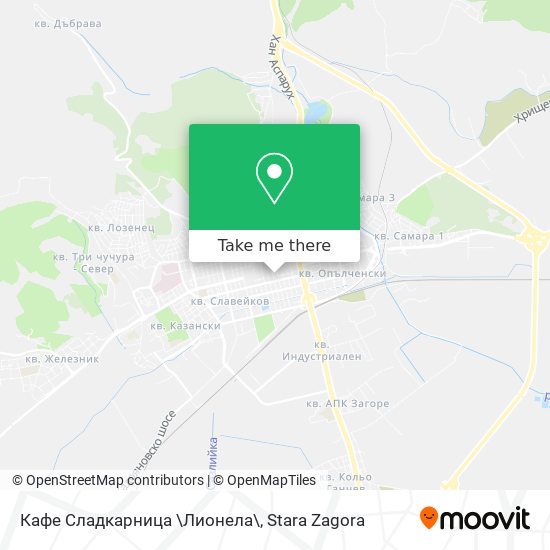 Карта Кафе Сладкарница \Лионела\