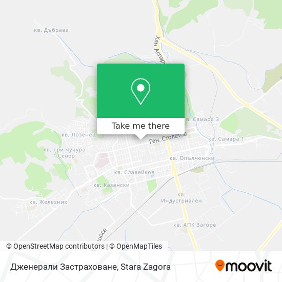 Дженерали Застраховане map