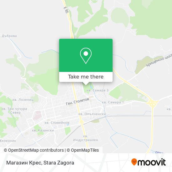 Магазин Крес map
