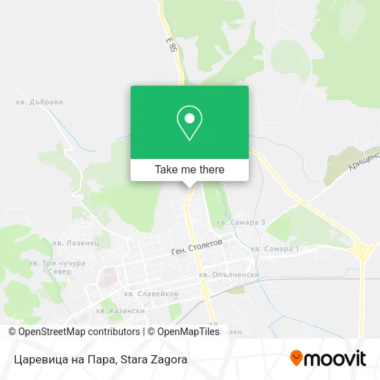 Карта Царевица на Пара