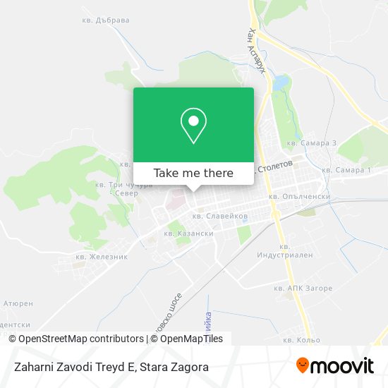 Zaharni Zavodi Treyd E map