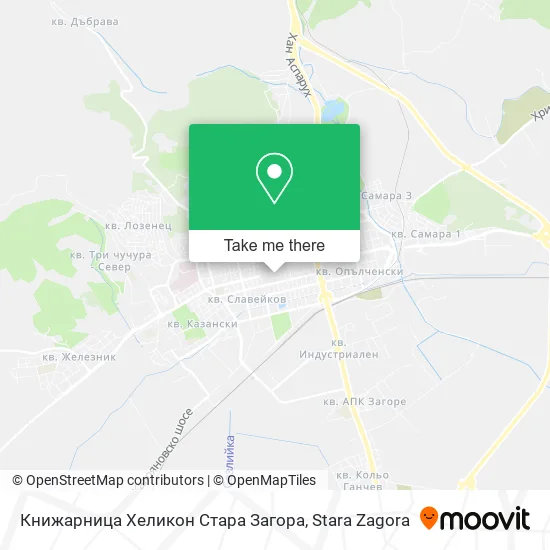 Карта Книжарница Хеликон Стара Загора