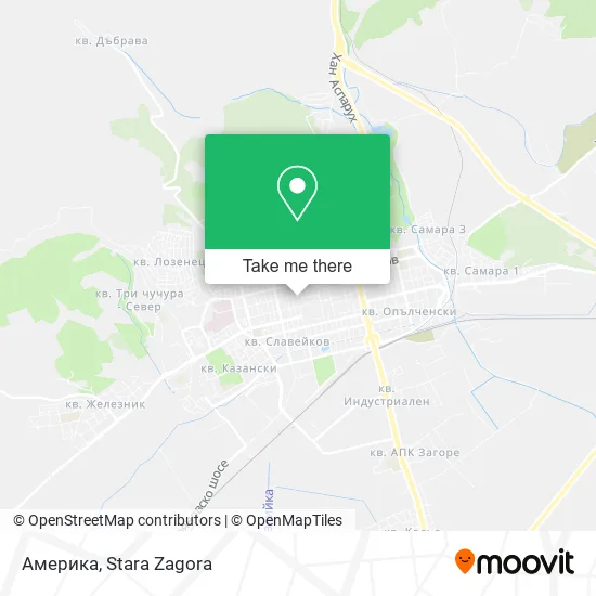 Карта Америка