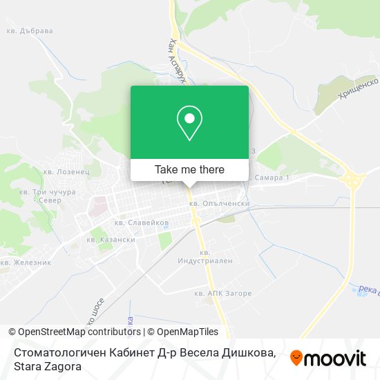 Карта Стоматологичен Кабинет Д-р Весела Дишкова