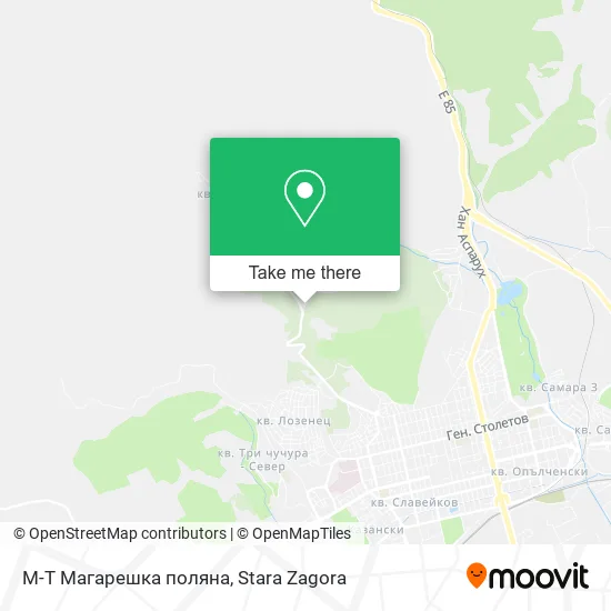Карта М-Т Магарешка поляна