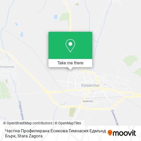 Карта Частна Профилирана Есикова Гимнасия Едмънд Бърк