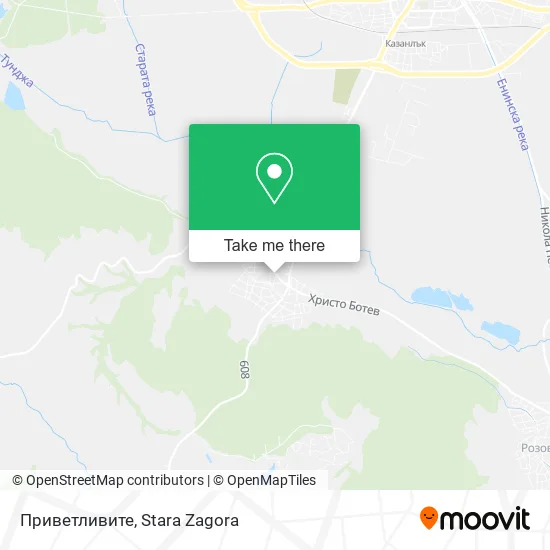 Карта Приветливите