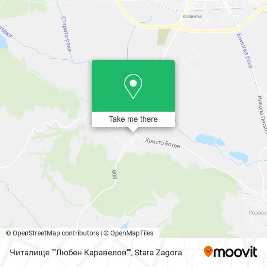 Карта Читалище ""Любен Каравелов""