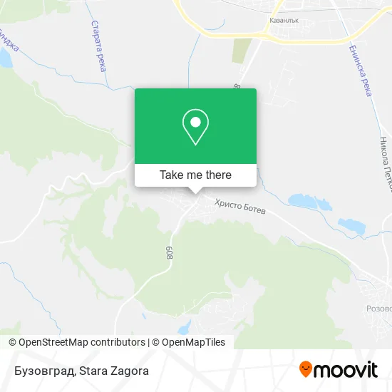 Карта Бузовград