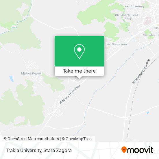 Trakia University map