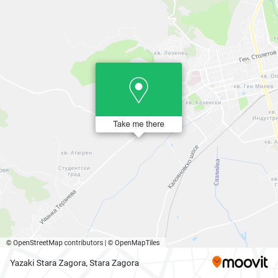 Карта Yazaki Stara Zagora