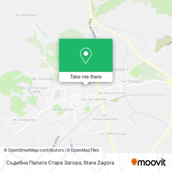 Карта Съдебна Палата Стара Загора