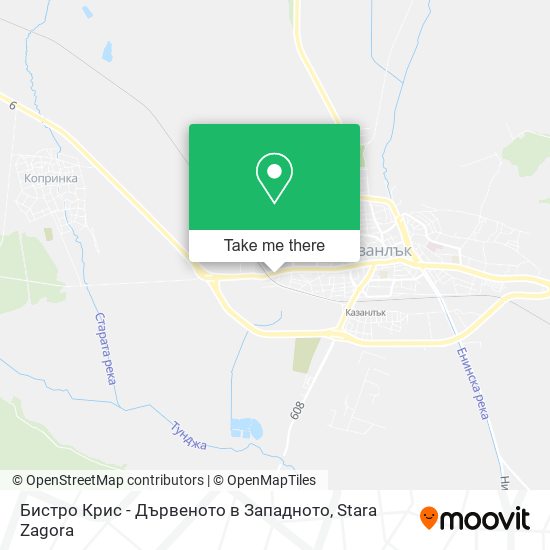 Бистро Крис - Дървеното в Западното map