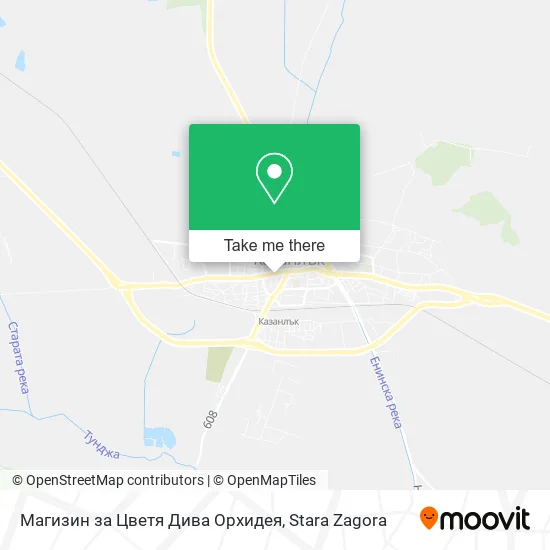 Карта Магизин за Цветя Дива Орхидея