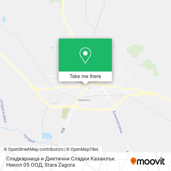 Карта Сладкарница и Диетични Сладки Казанлък Никол 05 ООД