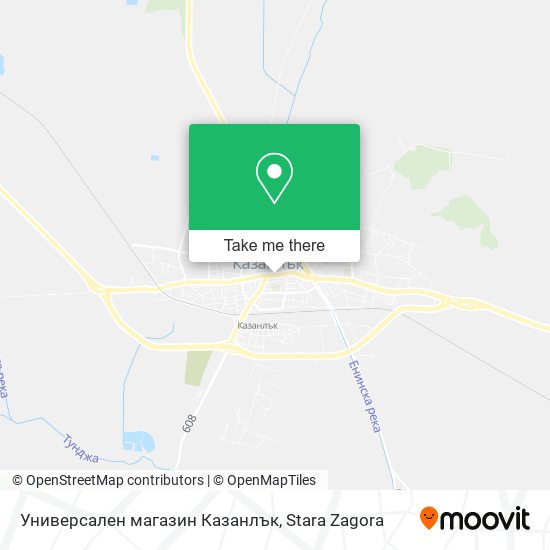 Универсален магазин Казанлък map