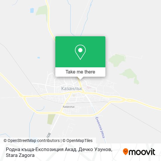Карта Родна къща-Експозиция Акад. Дечко Узунов