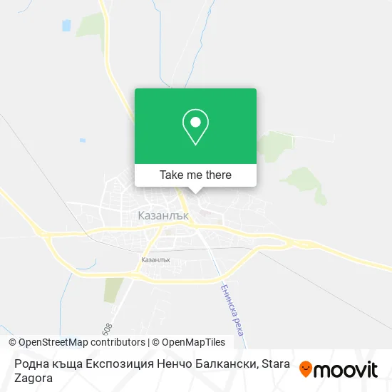 Карта Родна къща Експозиция Ненчо Балкански