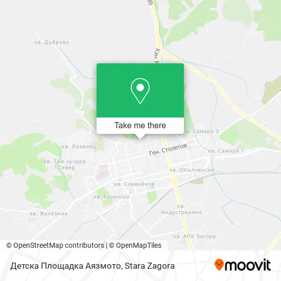 Карта Детска Площадка Аязмото