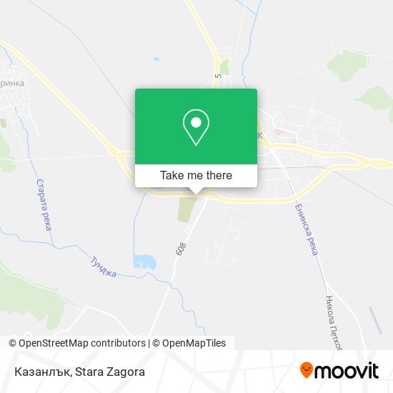 Казанлък map