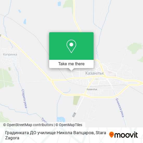 Карта Градинката ДО училище Никола Вапцаров