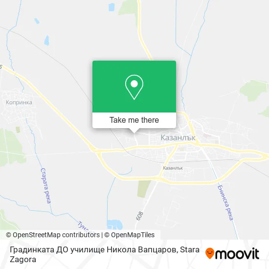 Карта Градинката ДО училище Никола Вапцаров