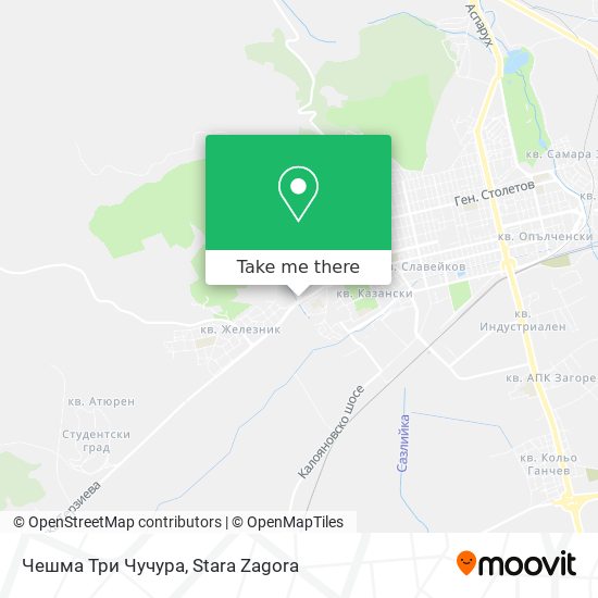 Чешма Три Чучура map