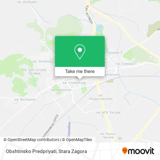 Карта Obshtinsko Predpriyati