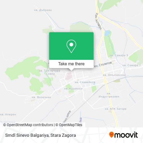 Карта Smdl Sinevo Balgariya