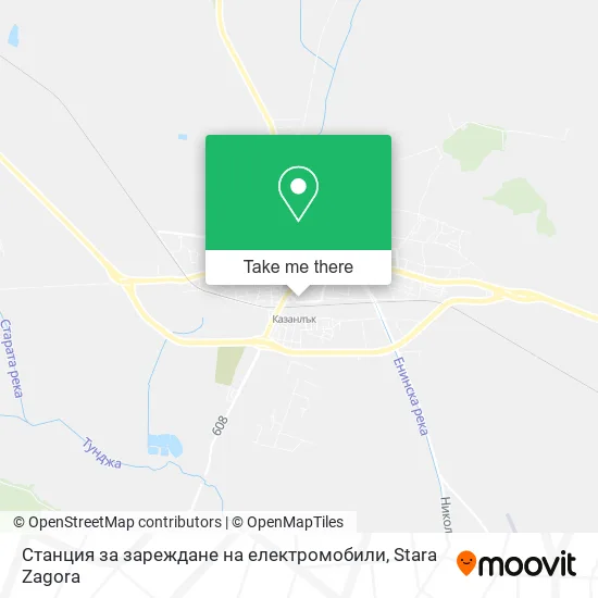 Карта Станция за зареждане на електромобили