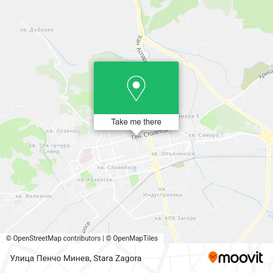 Карта Улица Пенчо Минев