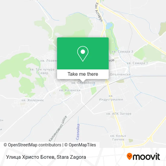 Карта Улица Христо Ботев