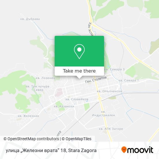 улица „Железни врата“ 18 map