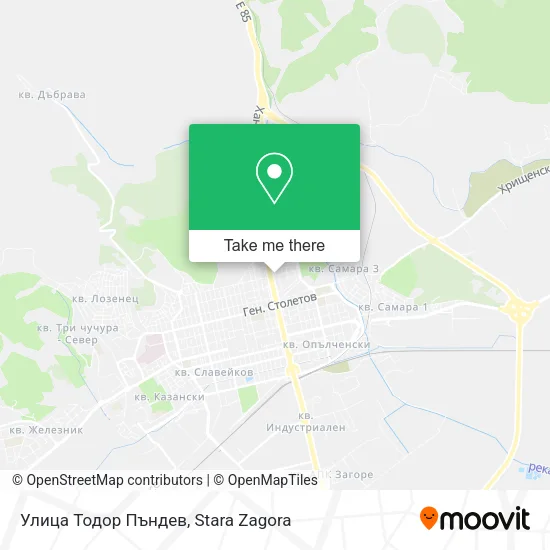 Карта Улица Тодор Пъндев