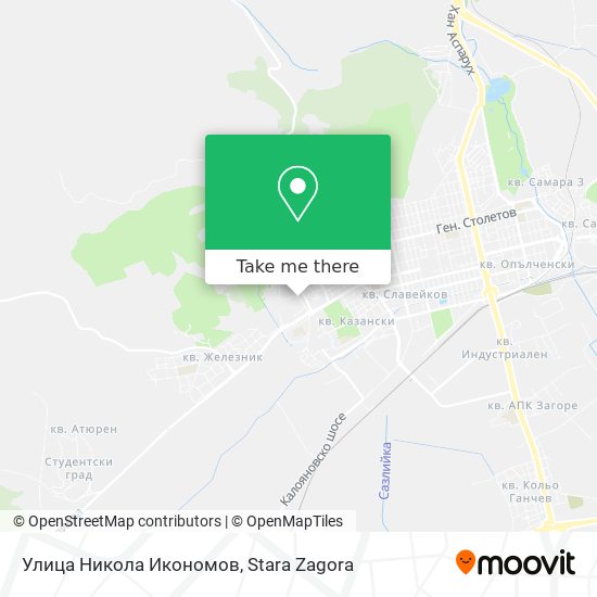 Улица Никола Икономов map