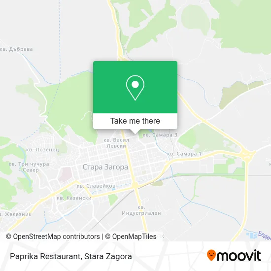Paprika Restaurant map