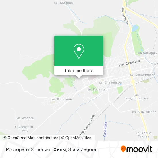 Карта Ресторант Зеленият Хълм