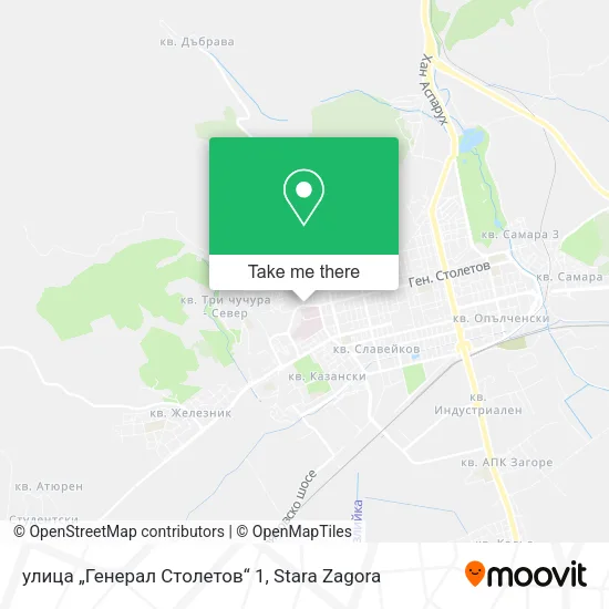 Карта улица „Генерал Столетов“ 1