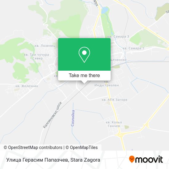 Карта Улица Герасим Папазчев