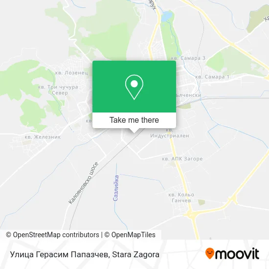 Карта Улица Герасим Папазчев