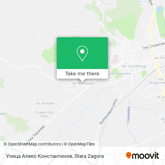 Улица Алеко Константинов map