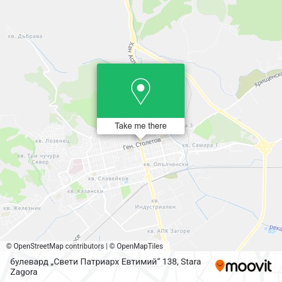 Карта булевард „Свети Патриарх Евтимий“ 138