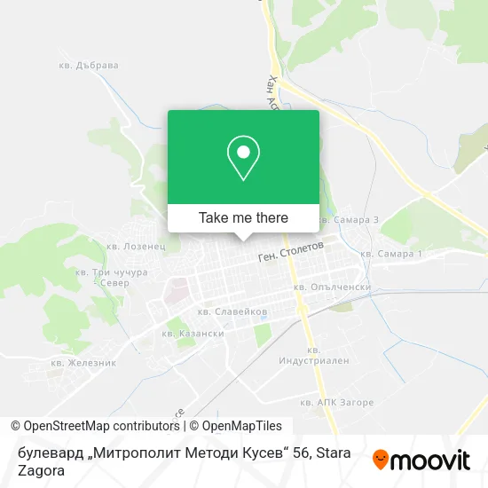 Карта булевард „Митрополит Методи Кусев“ 56